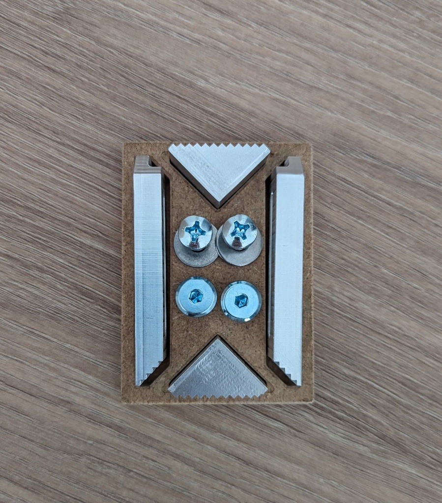 CNC Toe Clamps made from aluminium Barebaric